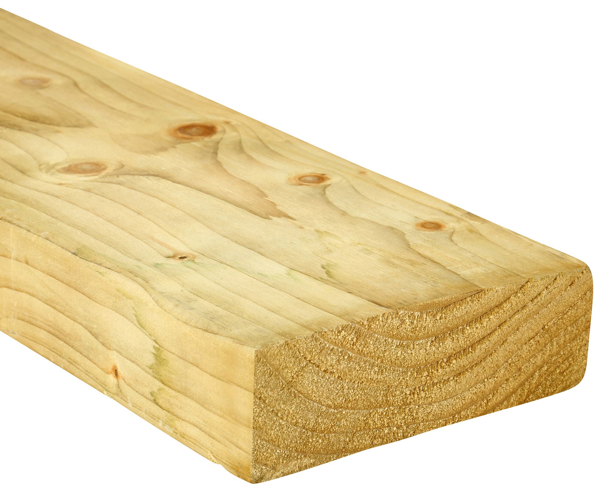 Image of Wickes Treated Kiln Dried C16 Timber - 45 x 145 x 2400 mm