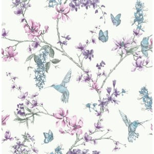 Superfresco Easy Simplicity Pearl/Lilac Decorative Wallpaper - 10m