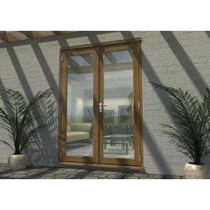 Rohden Pattern 10 Fully Finished Oak French Doors - 5ft