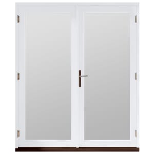 Jeld-Wen Bedgebury Hardwood French Doors White Finish