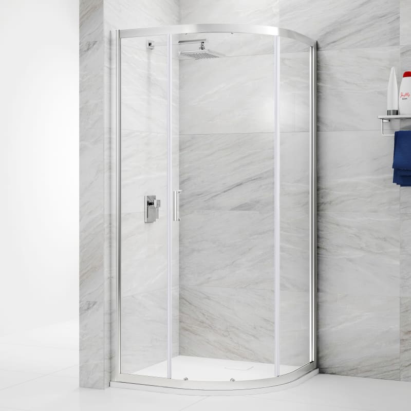6mm Quadrant 1 Door Sliding Shower Enclosure