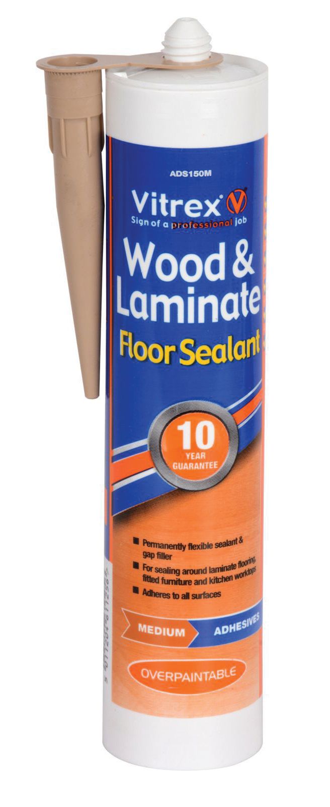 Image of Vitrex Flexible Flooring Sealant Medium Oak - 310ml