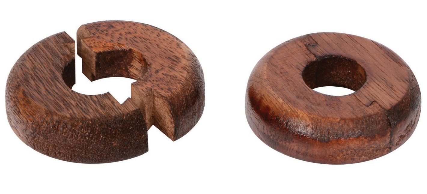 Vitrex Real Wood Dark Oak Pipe Surrounds - Pack of 2