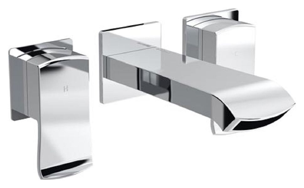 Image of Bristan Descent Wall Mounted Chrome Bath Filler Tap