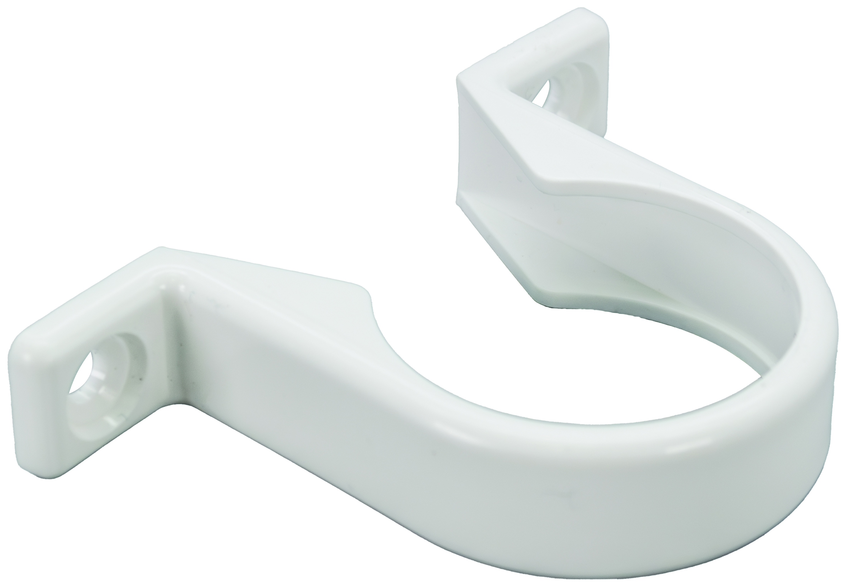 Image of FloPlast WP35W Push-Fit Waste Pipe Clips - White 40mm Pack of 3