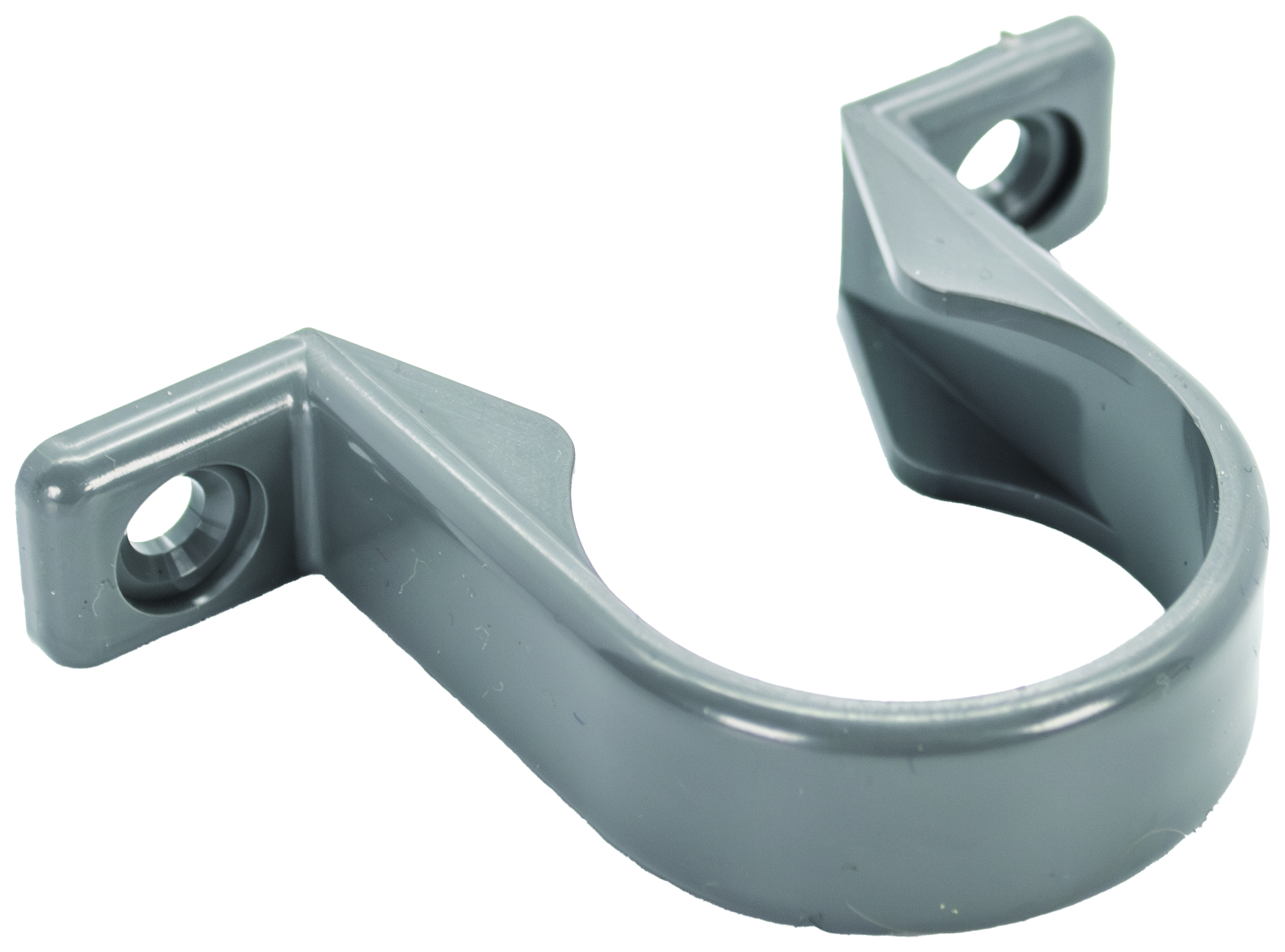 Image of FloPlast WS34G Solvent Weld Waste Pipe Clips - Grey 32mm Pack of 3