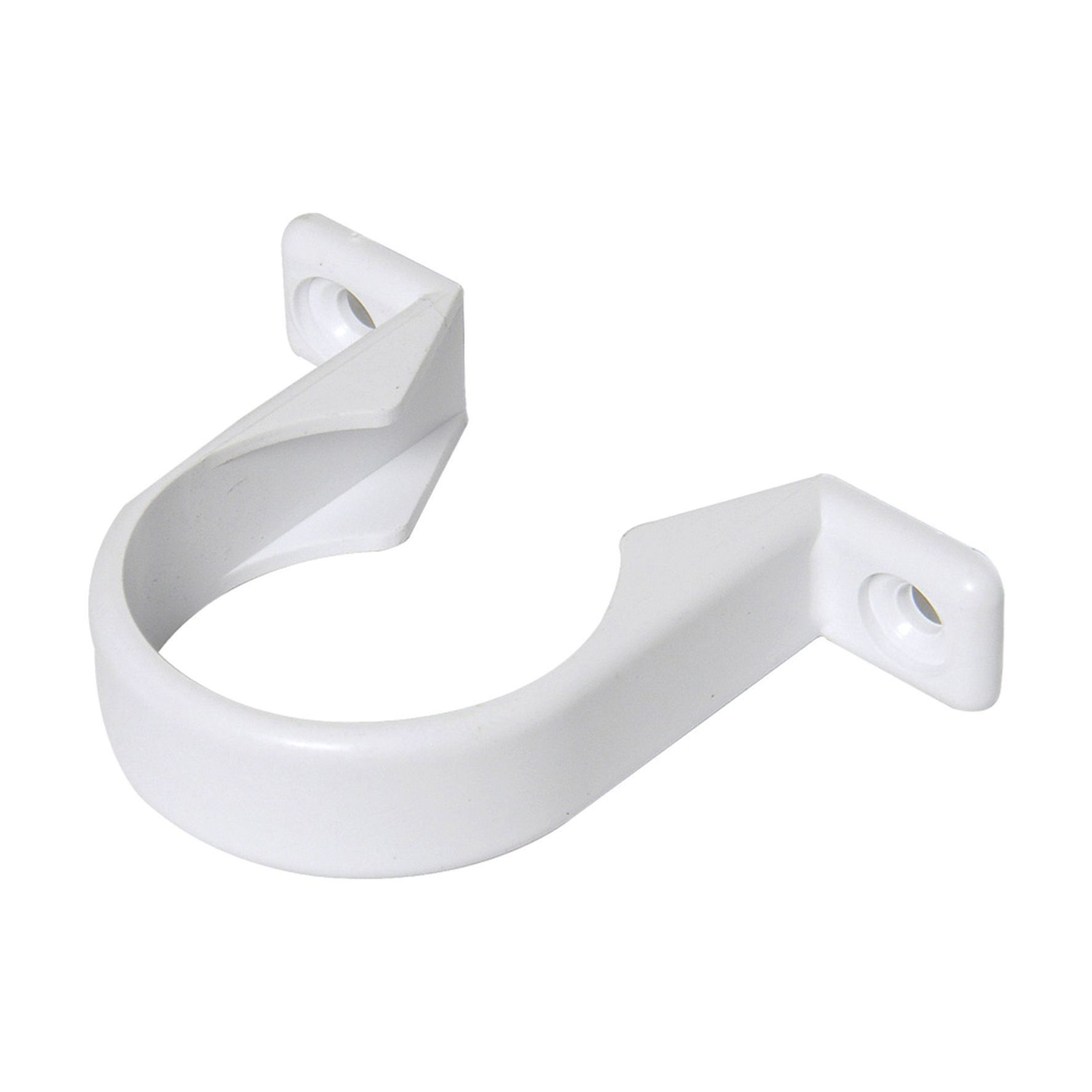 Image of FloPlast WS34W Solvent Weld Waste Pipe Clips - White 32mm Pack of 3