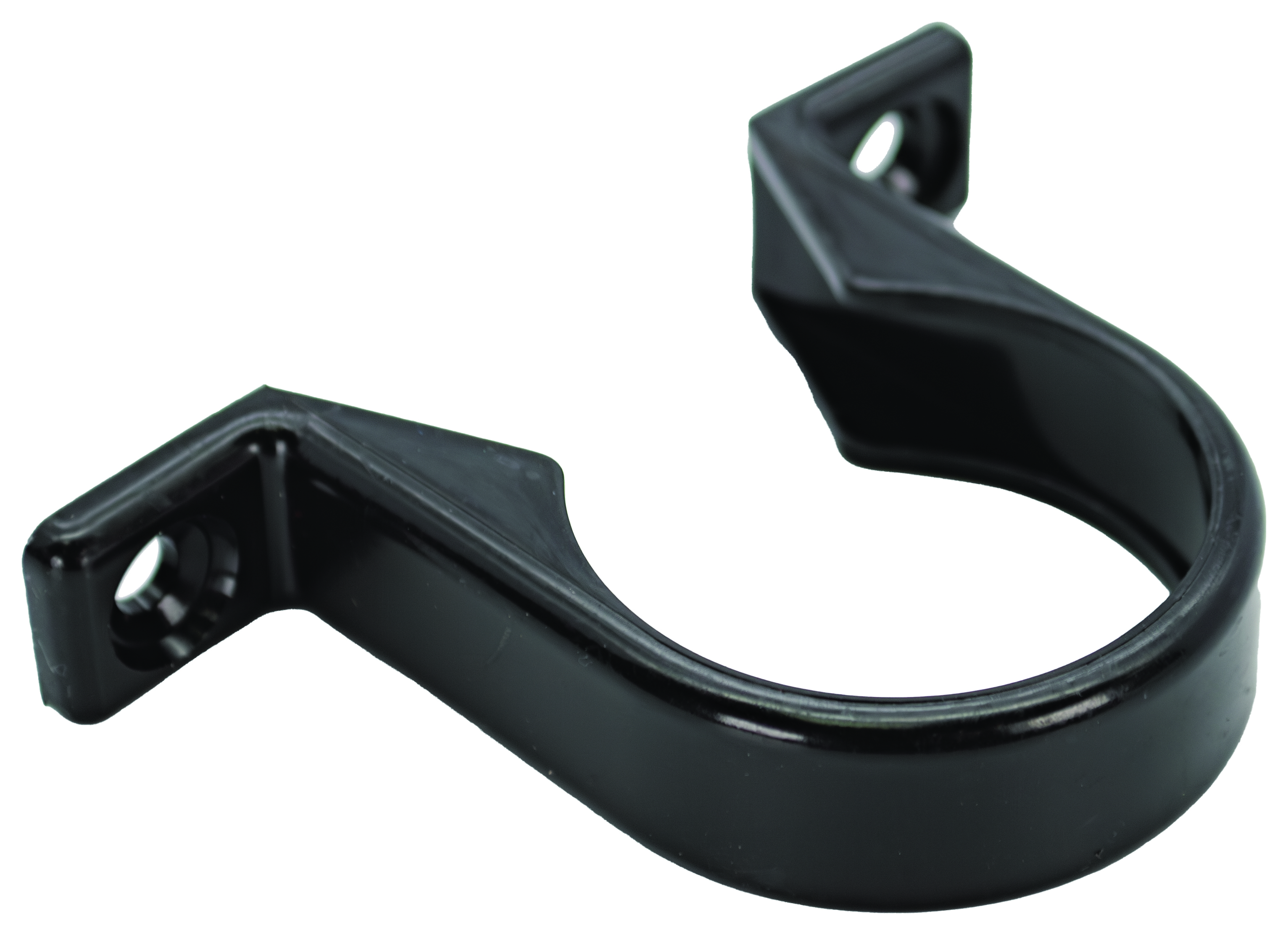 FloPlast WS35B Solvent Weld Waste Pipe Clips - Black 40mm Pack of 3