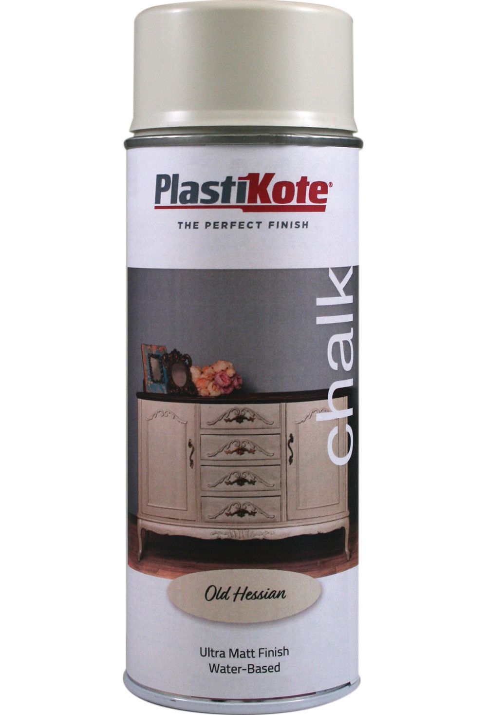 Plastikote Chalk Finish Spray Paint - Old Hessian - 400ml