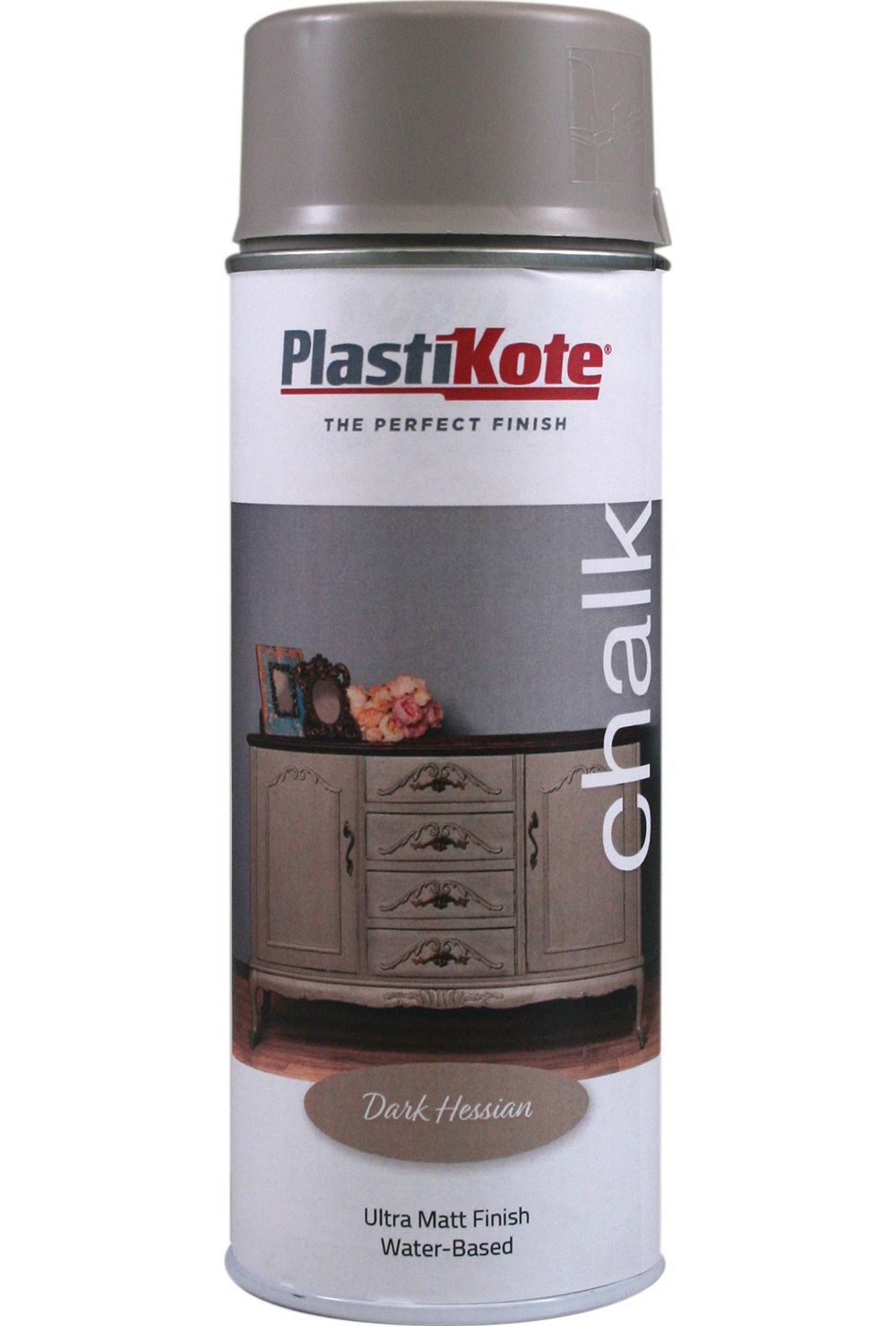 Plastikote Chalk Finish Spray Paint - Dark Hessian - 400ml