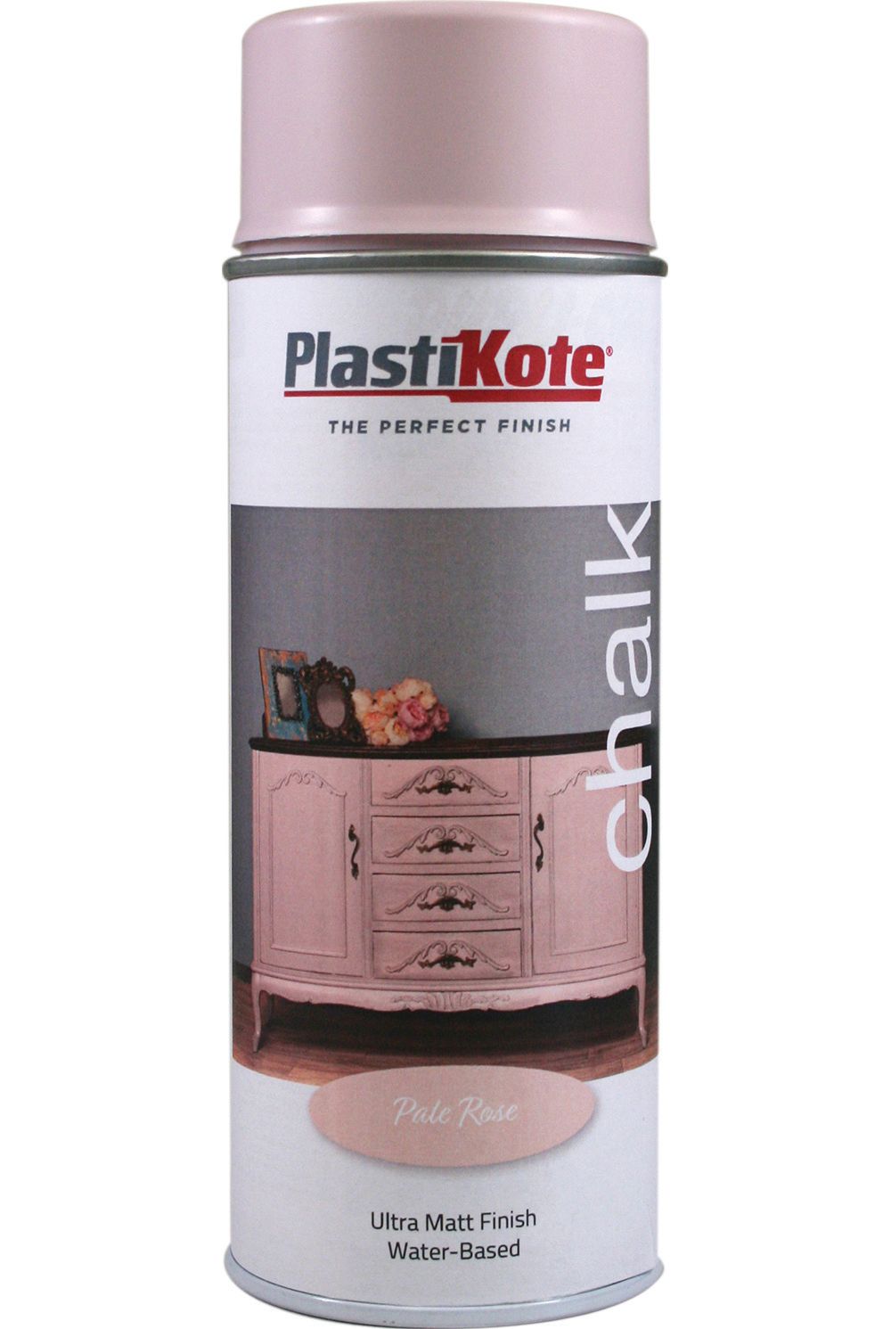 Plastikote Chalk Finish Spray Paint - Pale Rose - 400ml