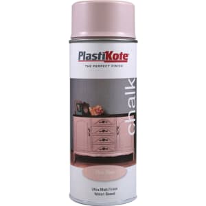 Plastikote Chalk Finish Spray Paint - Pale Rose 400ml