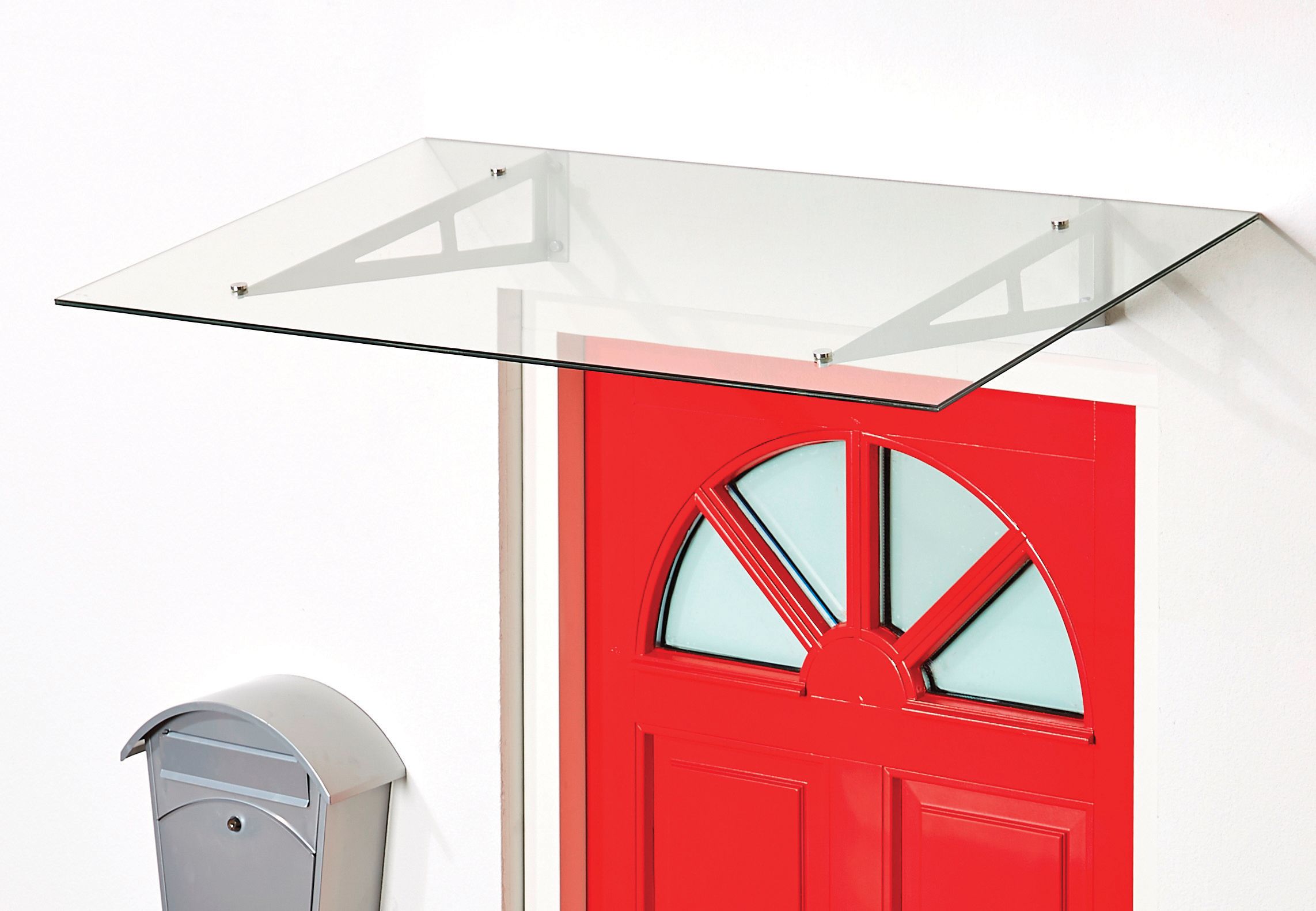 Superroof Rebecca Silver Door Canopy - 1200  x 690mm