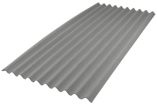 Grey Bitumen Corrugated Roof Sheet, Corrugated Metal Roofing Sheets Wickes