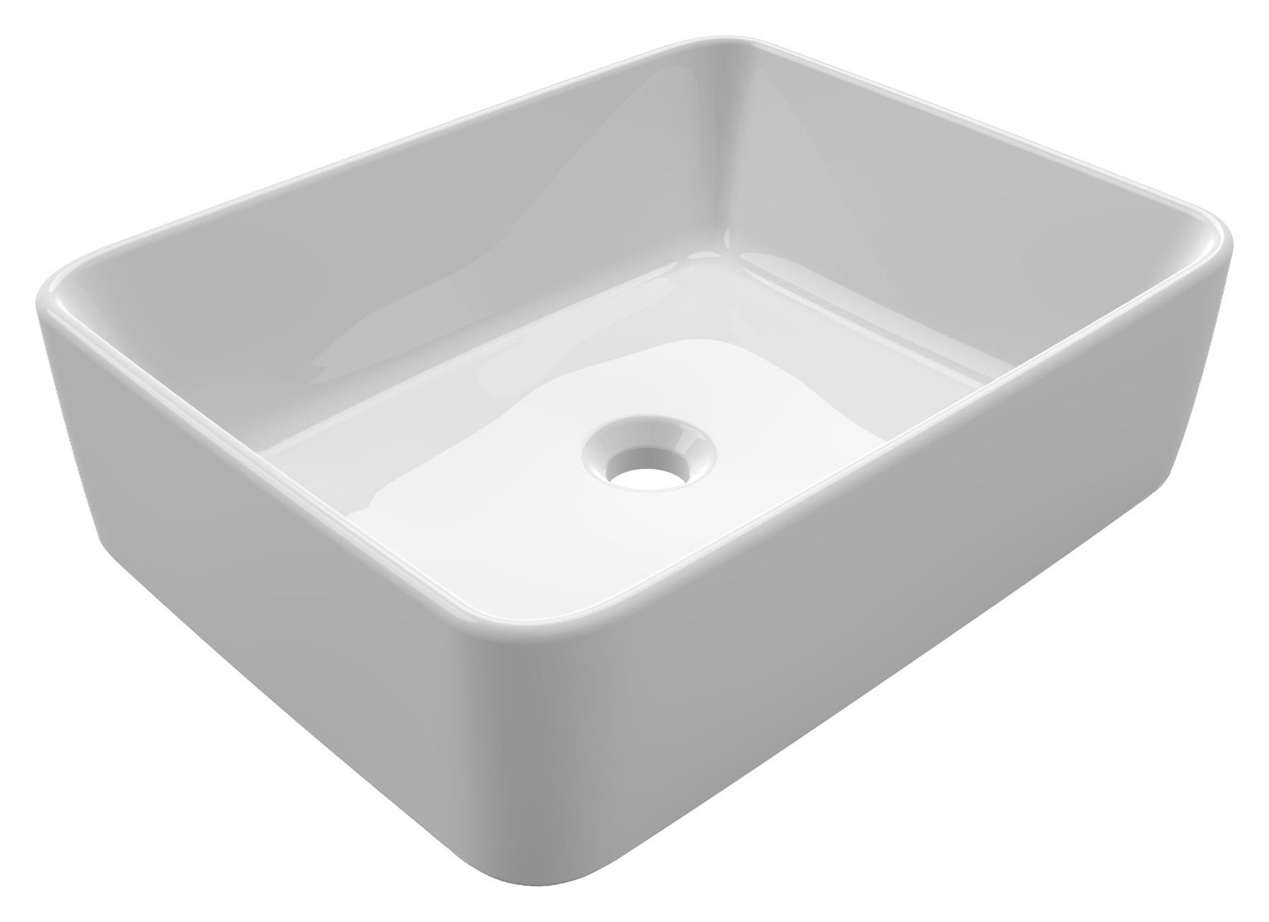 Image of Wickes Meleti Countertop Basin - 480 x 130mm