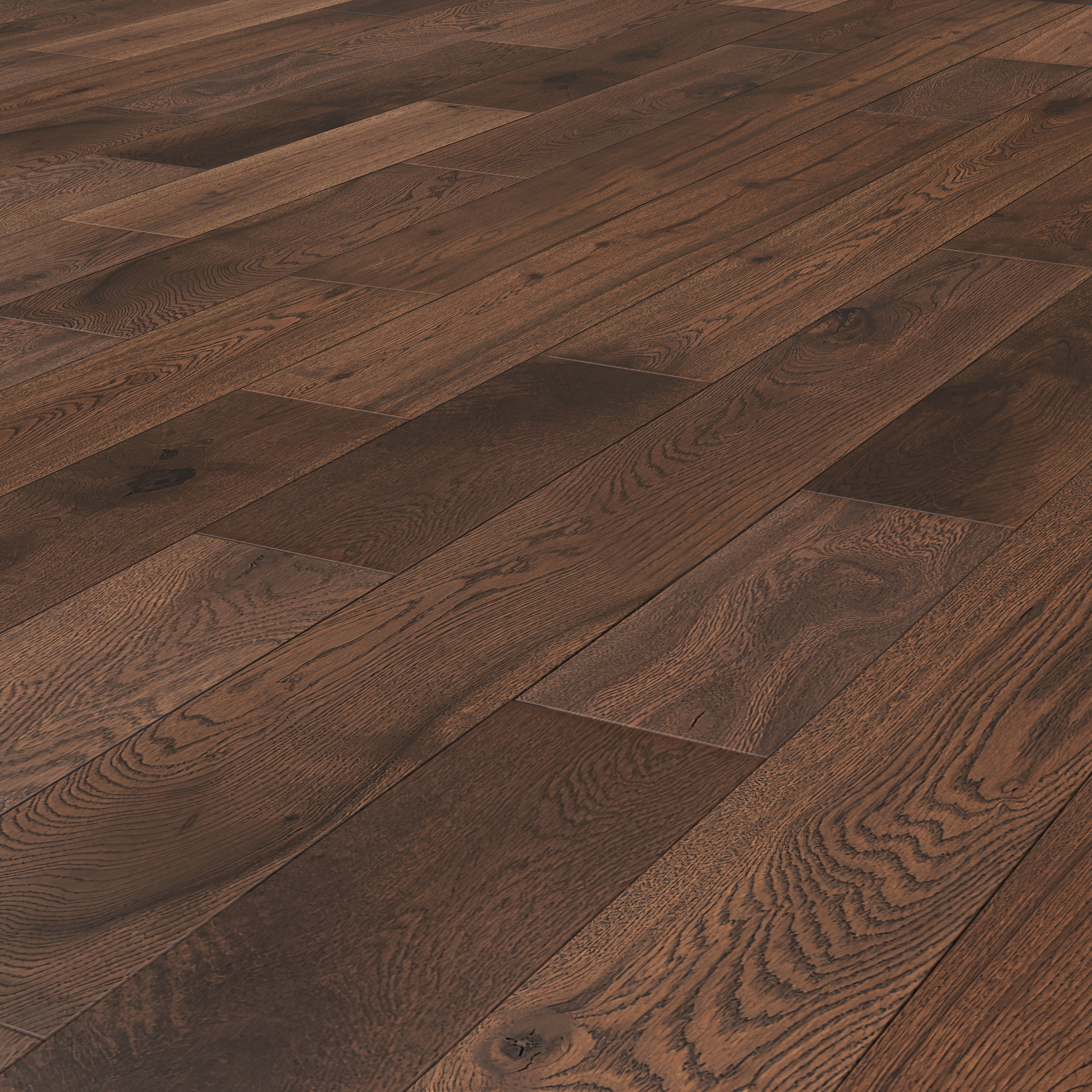 Image of W by Woodpecker Dark Oak 18mm Solid Wood Flooring - 1.5m2
