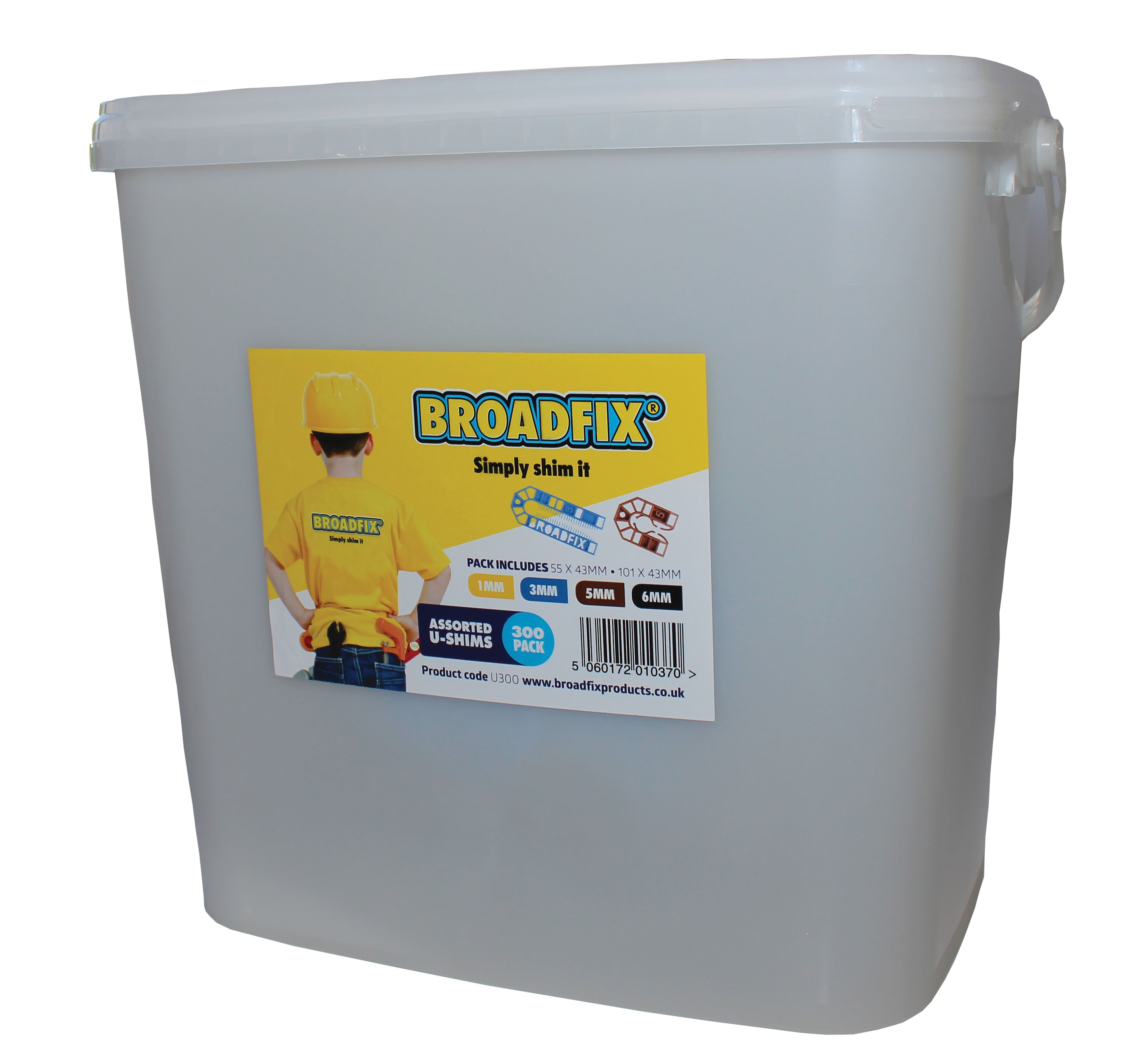 Broadfix BSP300 Flat Packers Mixed Tub - Multi-Colour (Pack of 300