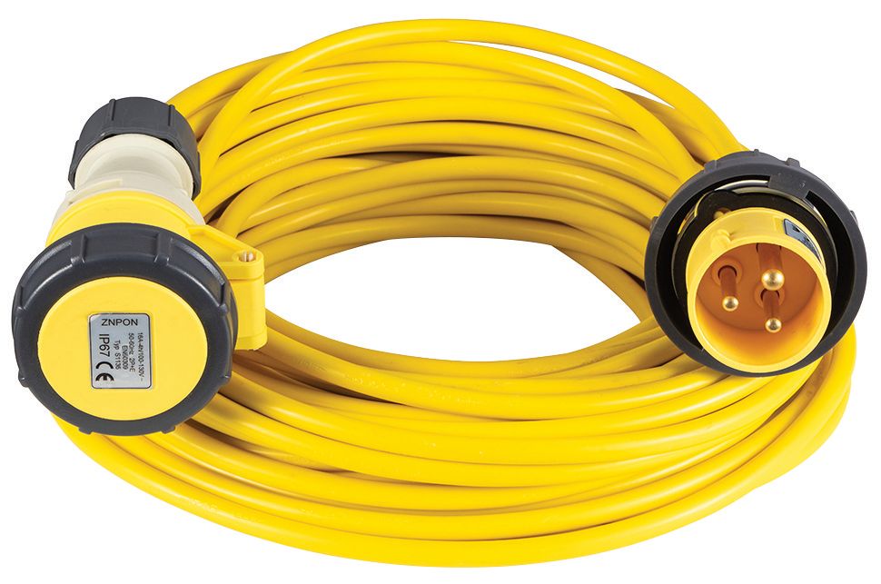 Image of Defender 110v 2.5mm 16A Extension Lead - 10m