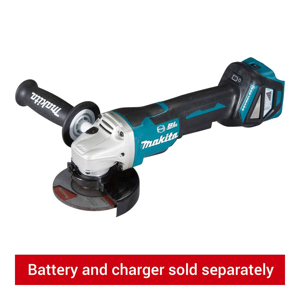 Makita DGA467Z 18V LXT 115mm Brushless Cordless Angle Grinder - Bare