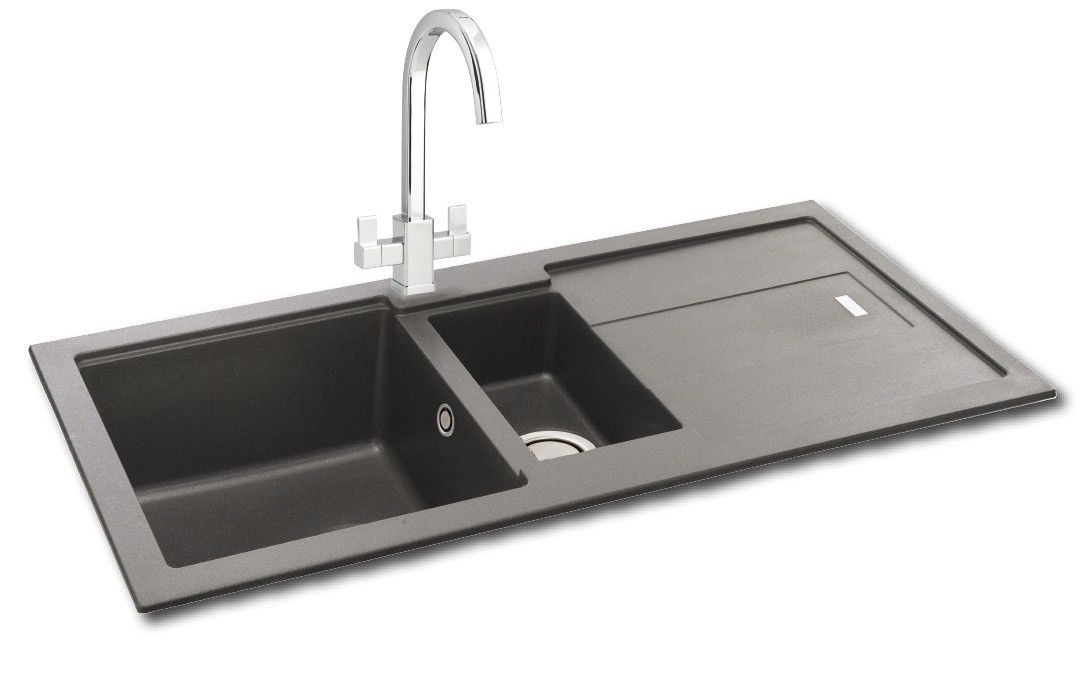 Carron Phoenix Bali 150 1.5 Bowl Composite Sink -Grey