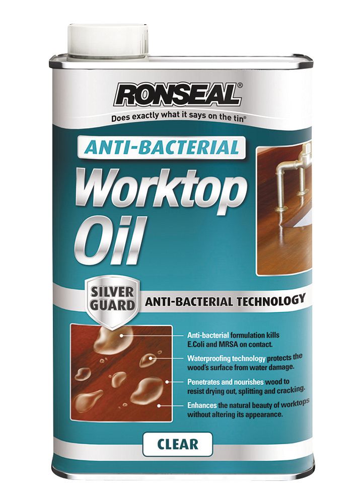 Image of Ronseal Anti-Bacterial Work Top Oil - 500ml