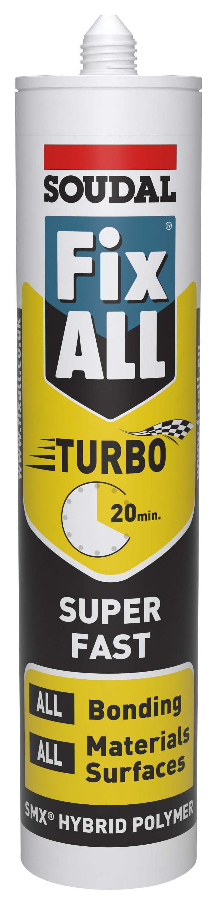 Image of Soudal Fix ALL Turbo Hybrid Adhesive - 290ml