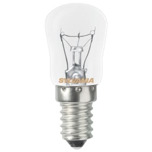 Sylvania Incandescent Non Dimmable Pygmy E14 Refrigerator Light Bulb - 25W