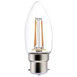 Sylvania LED Non Dimmable Filament B22 Candle Light Bulb - 4.5W