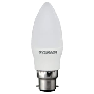 Sylvania LED Non Dimmable Frosted Candle B22 Light Bulb - 5W