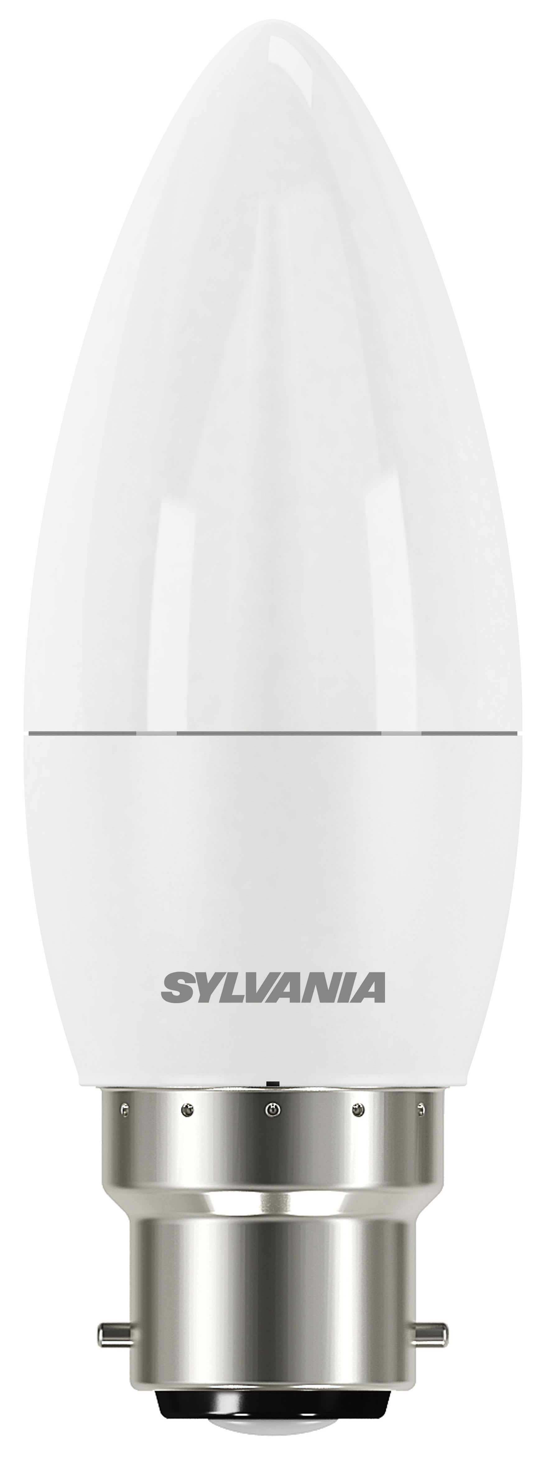 Sylvania LED Dimmable Frosted Candle B22 Light Bulb