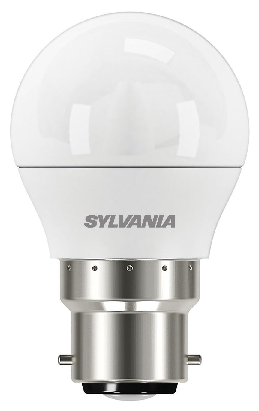 Sylvania LED Dimmable Frosted Mini Globe B22 Light