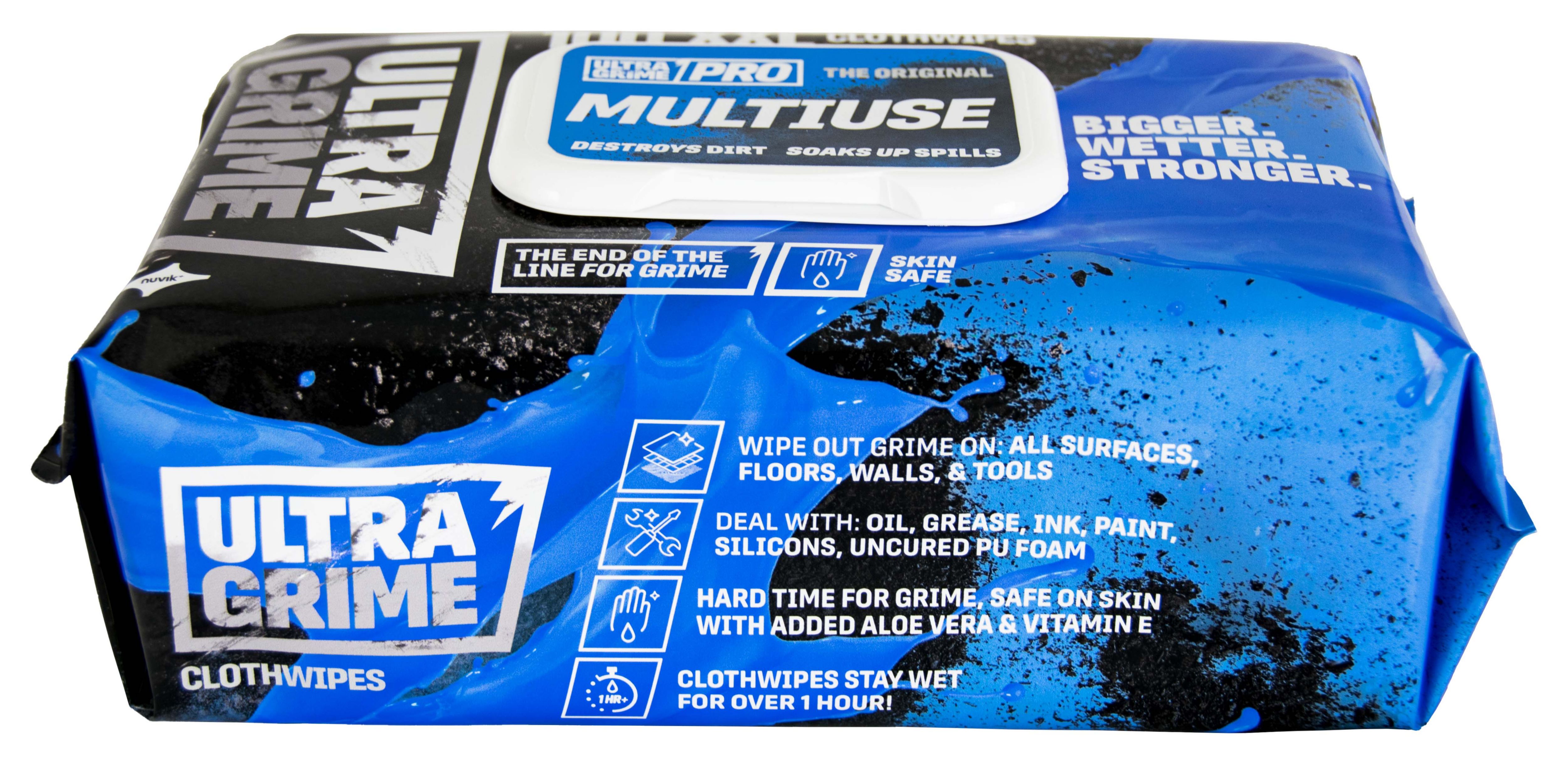 Image of Ultragrime Pro XXL+ Multiuse Cloth Wipes Pack/100