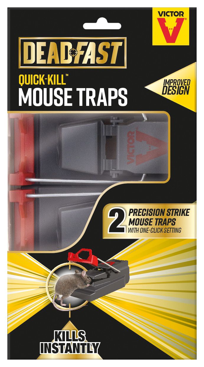 Deadfast Quick Kill Mouse Trap - Twin Pack