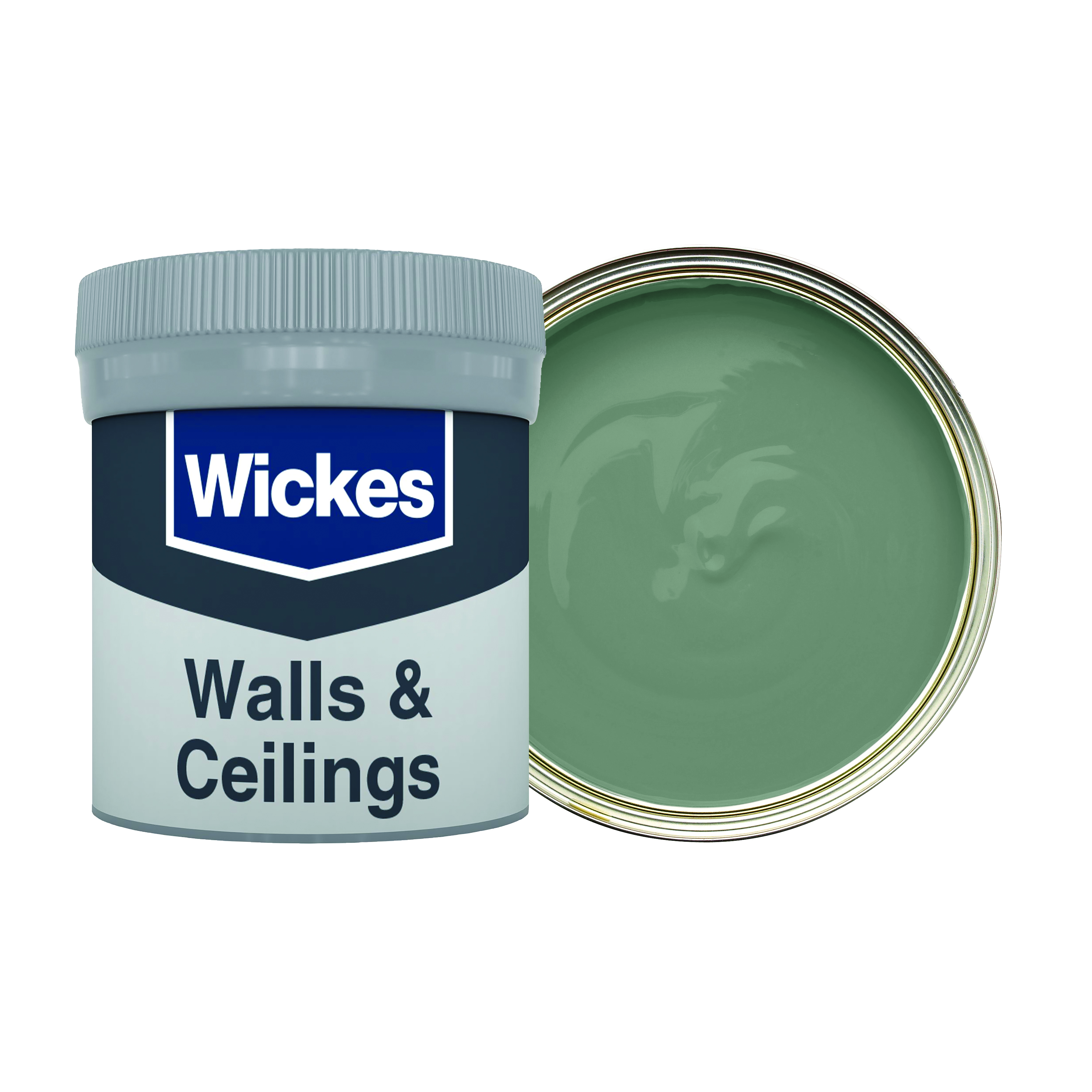 Wickes Vinyl Matt Emulsion Paint Tester Pot - Subtly Green No.820 - 50ml