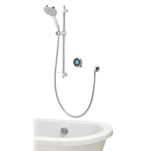 Aqualisa Optic Q Smart Divert Concealed High Pressure Shower with Bath Filler & Adjustable Head