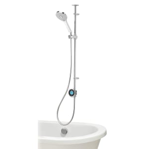 Aqualisa Optic Q Smart Exposed Gravity Pumped Shower with Adjustable Head & Bath Filler