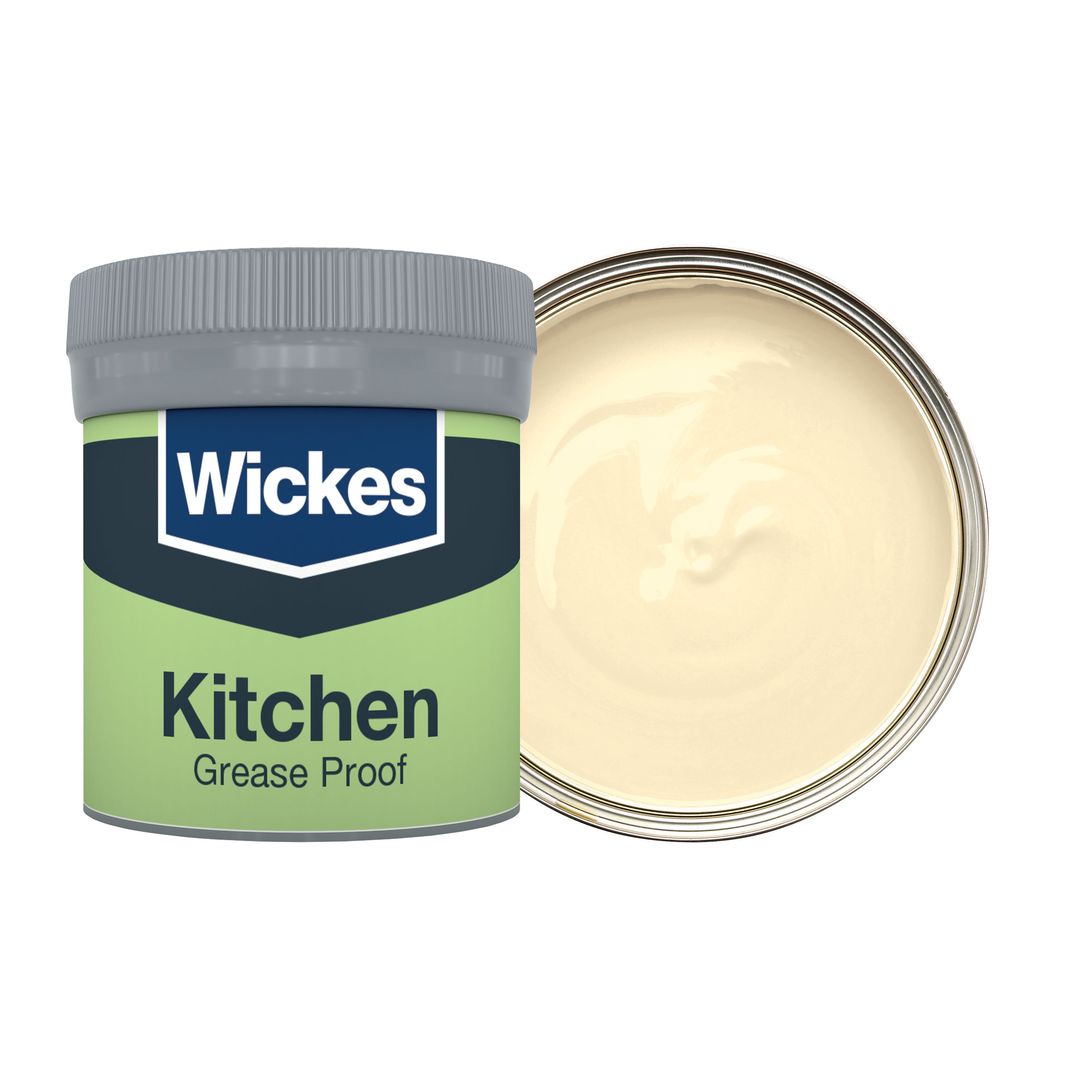 Wickes Kitchen Matt Emulsion Paint Tester Pot - Cream No.305 - 50ml