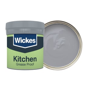 Wickes Kitchen Matt Emulsion Paint Tester Pot - Pewter No.220 - 50ml