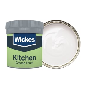 Wickes Kitchen Matt Emulsion Paint Tester Pot - Powder Grey No.140 - 50ml
