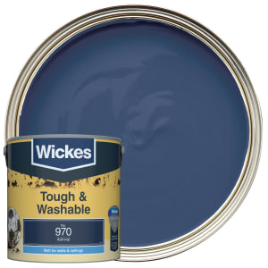Wickes Admiral - No.970 Tough & Washable Matt Emulsion Paint - 2.5L