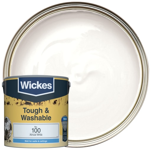 Wickes Almost White - No.100 Tough & Washable