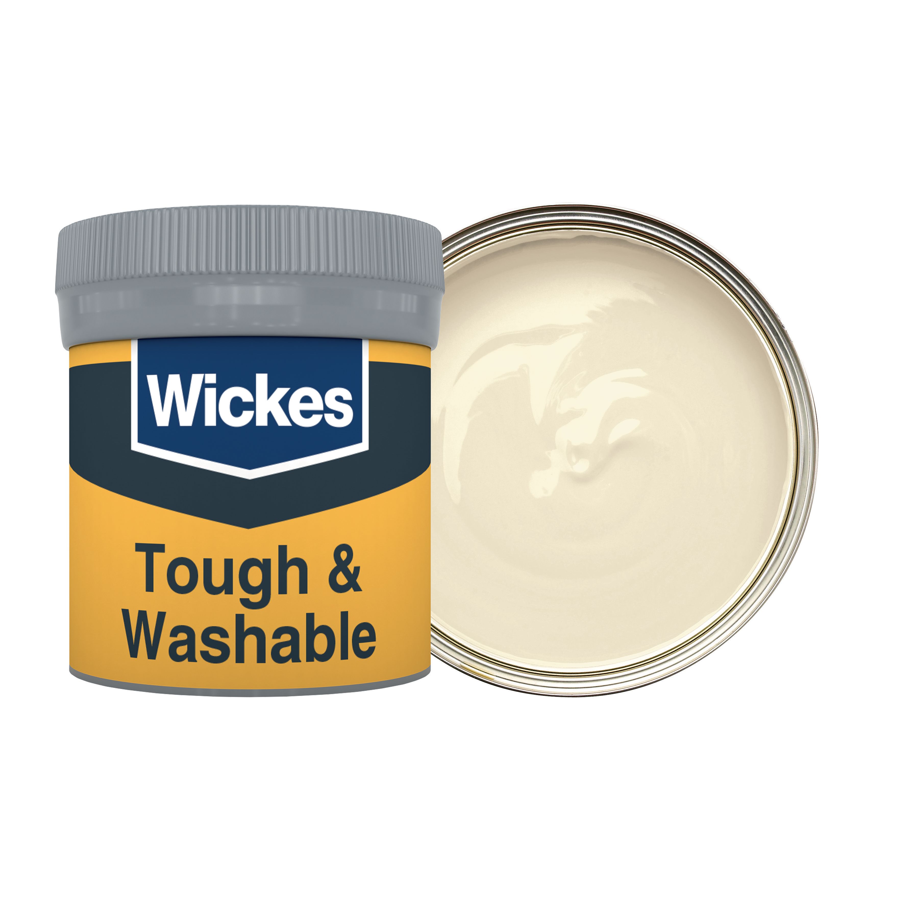 Image of Wickes Tough & Washable Matt Emulsion Paint Tester Pot - Champagne No.405 - 50ml
