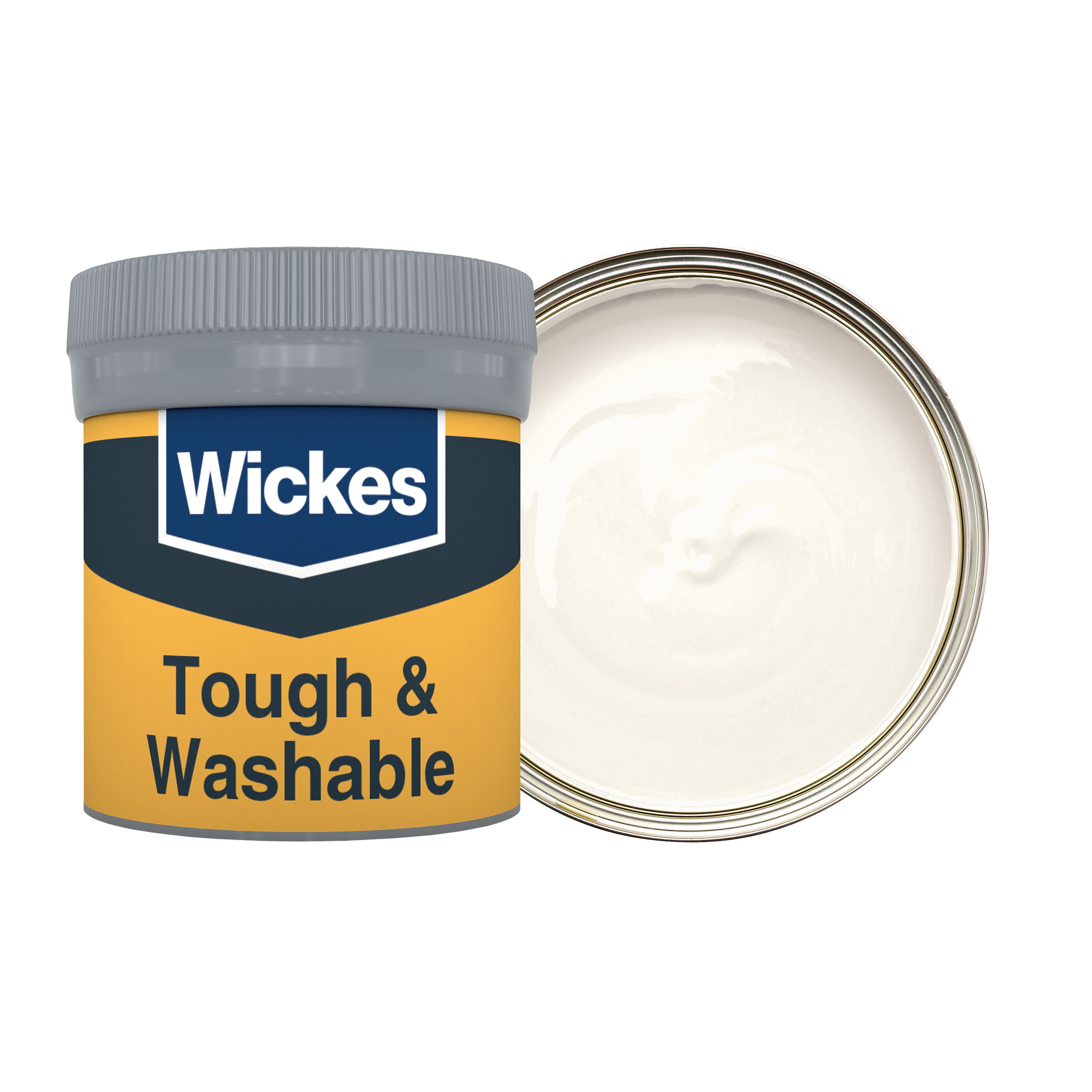 Wickes Tough & Washable Matt Emulsion Paint Tester Pot - Pure Cotton No.110 - 50ml