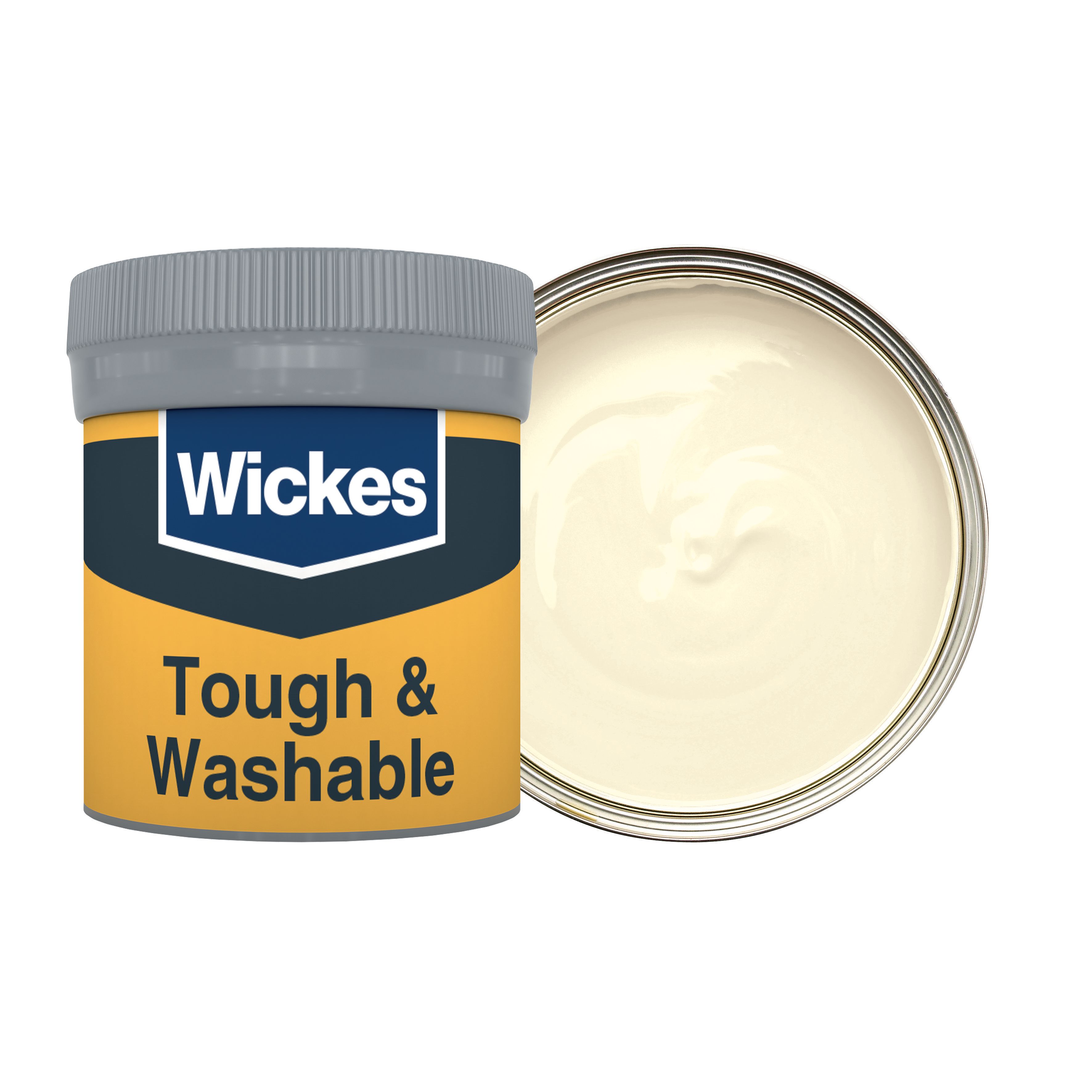 Wickes Tough & Washable Matt Emulsion Paint Tester Pot - Elderflower No.160  - 50ml