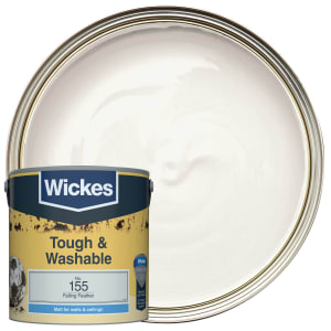 Wickes Falling Feather - No.155 Tough & Washable Matt Emulsion Paint - 2.5L