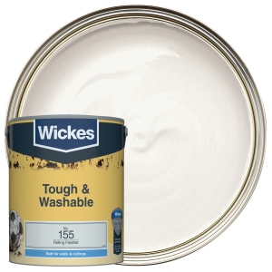 Wickes Tough & Washable Matt Emulsion Paint - Falling Feather No.155 - 5L