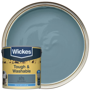 Wickes Tough & Washable Matt Emulsion Paint - Moon Shadow No.975 - 2.5L
