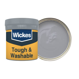 Wickes Pewter - No. 220 Tough & Washable Matt Emulsion Paint Tester Pot - 50ml