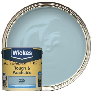 Wickes Rock Pool - No.225 Tough & Washable Matt Emulsion Paint - 2.5L