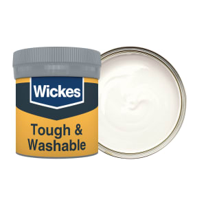 Wickes Tough & Washable Matt Emulsion Paint Tester Pot - Frosted White No.135 - 50ml